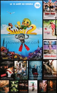 2s241 LOT OF 16 UNFOLDED SINGLE-SIDED 27X40 SWISS POSTERS 2000s-2010s cool movie images!