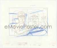 2t015 KING OF THE HILL animation art 2000s cartoon pencil drawing of Hank angry with Dale!