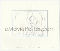 2t017 KING OF THE HILL animation art 2000s cartoon pencil drawing of Nancy frowning at Dale!