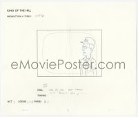 2t019 KING OF THE HILL animation art 2000s cartoon pencil drawing of Dale Gribble!