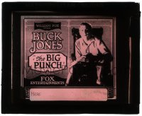 2t229 BIG PUNCH glass slide 1921 great close up of cowboy Buck Jones, directed by John Ford