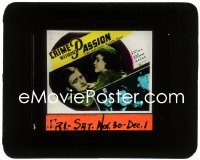 2t252 CRIME WITHOUT PASSION glass slide 1934 close up of Claude Rains arrested & with pretty Margo!