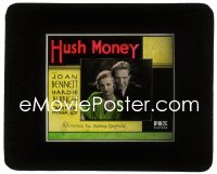 2t293 HUSH MONEY glass slide 1931 portrait of beautiful Joan Bennett & Hardie Albright, very rare!