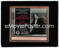 2t297 JIM THE PENMAN glass slide 1921 Lionel Barrymore forced to sign a check or go to jail, rare!