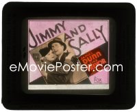 2t298 JIMMY & SALLY glass slide 1933 great romantic c/u of James Dunn & Claire Trevor embracing!