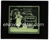 2t317 LORD & LADY ALGY glass slide 1919 compulsive gambler Tom Moore saved by his wife, very rare!