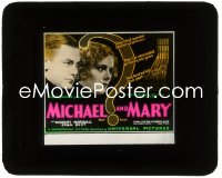 2t328 MICHAEL & MARY glass slide 1931 Herbert Marshall & Edna Best risked scandal & blackmail!