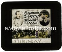 2t384 SKINNER'S DRESS SUIT glass slide 1927 different images of Reginald Denny & Laura La Plante!