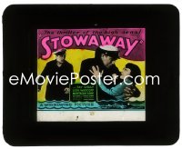 2t391 STOWAWAY glass slide 1932 Fay Wray manhandled by sailor in the thriller of the high seas!