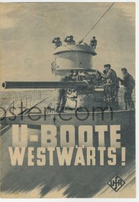 2t042 U-BOAT, COURSE WEST German herald 1941 U-Boote westwarts, WWII propaganda, conditional!