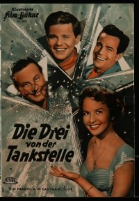 2t084 DIE DREI VON DER TANKSTELLE German program 1955 includes a postcard with star Adrian Hoven!