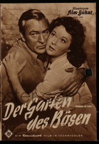 2t095 GARDEN OF EVIL German program 1954 Gary Cooper, Susan Hayward, Richard Widmark, different!