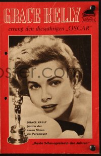2t102 GRACE KELLY German program 1955 winner of the Best Actress Academy Award for Country Girl!
