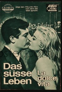 2t123 LA DOLCE VITA German program 1960 Fellini, Mastroianni, Anita Ekberg, different images!