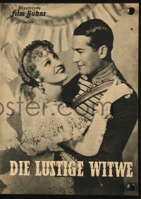 2t136 MERRY WIDOW German program 1950 Maurice Chevalier, Jeanette MacDonald, Lubitsch, different!