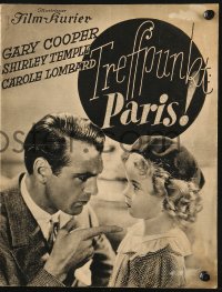 2t142 NOW & FOREVER German program 1937 Gary Cooper, Carole Lombard, Shirley Temple, different!