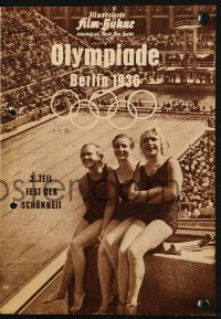 2t144 OLYMPIA PART TWO: FESTIVAL OF BEAUTY German program R1958 Leni Riefenstahl Olympic documentary