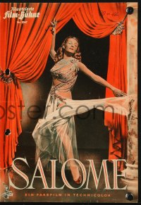 2t166 SALOME German program 1953 different images of sexy Biblical Rita Hayworth & Stewart Granger!