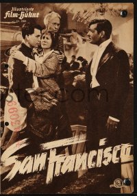 2t167 SAN FRANCISCO German program R1955 different images of Clark Gable & Jeanette MacDonald!