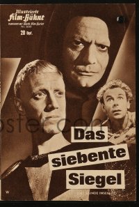 2t172 SEVENTH SEAL German program 1962 Ingmar Bergman's Det Sjunde Inseglet, Max von Sydow