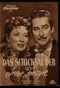 2t185 THAT FORSYTE WOMAN German program 1951 Errol Flynn, Greer Garson, Walter Pidgeon, Young!