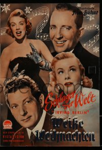 2t202 WHITE CHRISTMAS German program 1954 Bing Crosby, Danny Kaye, Clooney, Vera-Ellen, different!