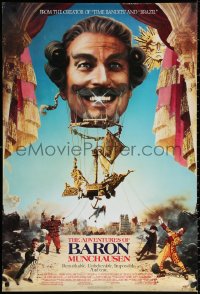 2y0574 ADVENTURES OF BARON MUNCHAUSEN 1sh 1989 directed by Terry Gilliam, wacky balloon image!