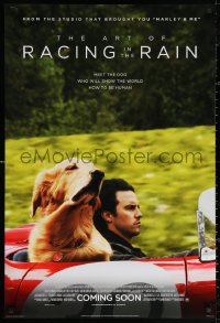 2y0588 ART OF RACING IN THE RAIN int'l advance DS 1sh 2019 the dog who will show the world how to be human!