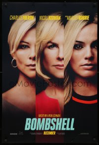 2y0628 BOMBSHELL teaser DS 1sh 2019 Theron as Megyn Kelly, Kidman as Gretchen Carlson, Margot Robbie!