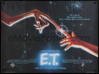 2y0205 E.T. THE EXTRA TERRESTRIAL British quad 1982 Steven Spielberg sci-fi classic, Alvin art!