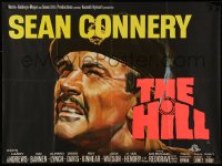 2y0209 HILL British quad 1965 directed by Sidney Lumet, great close up artwork of Sean Connery!