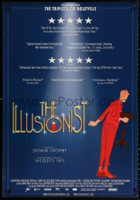 2y0037 ILLUSIONIST Canadian 1sh 2010 cool magician cartoon with a screenplay by Jacques Tati!