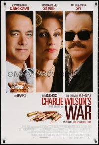 2y0641 CHARLIE WILSON'S WAR int'l DS 1sh 2007 Tom Hanks, Julia Roberts, Philip Seymour Hoffman!