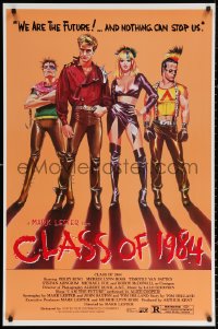 2y0642 CLASS OF 1984 1sh 1982 art of bad punk teens, we are the future & nothing can stop us!