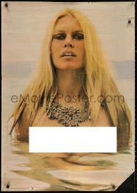 2y0426 BRIGITTE BARDOT 30x42 Canadian commercial poster 1967 sexy portrait wearing only a necklace!