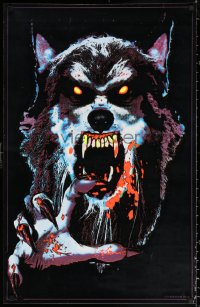 2y0476 UNKNOWN COMMERCIAL POSTER 22x34 commercial poster 2000s werewolf on crushed black felt!