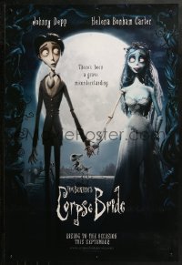 2y0647 CORPSE BRIDE teaser DS 1sh 2005 Burton horror musical, rising to the occasion this September!