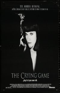 2y0650 CRYING GAME 25x39 1sh 1992 Neil Jordan classic, great image of Miranda Richardson with smoking gun!