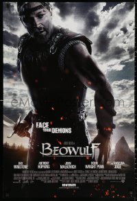 2y0231 BEOWULF advance DS English 1sh 2007 Winstone, directed by Robert Zemeckis, face your demons!