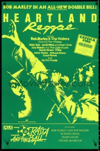 2y0230 HEARTLAND REGGAE/RASTA & THE BALL English double crown 1980 artwork of Bob Marley!