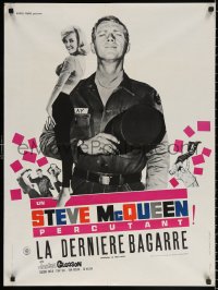 2y0154 SOLDIER IN THE RAIN French 24x32 1964 images of misfit soldier Steve McQueen by Ferracci!