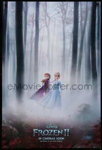 2y0716 FROZEN II int'l advance DS 1sh 2019 Walt Disney sequel, Kristen Bell, Menzel, Groff, forest image!