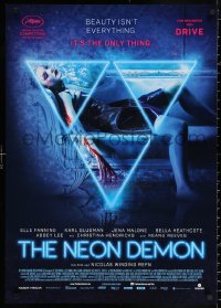 2y0021 NEON DEMON German 2016 Winding Refn, completely different image of Elle Fanning, rare!