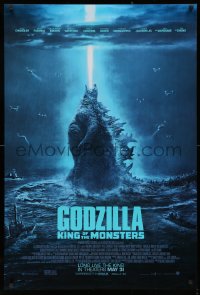 2y0725 GODZILLA: KING OF THE MONSTERS advance DS 1sh 2019 great image of the creature being attacked!