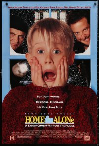 2y0741 HOME ALONE DS 1sh 1990 classic Macaulay Culkin, Daniel Stern, Joe Pesci!
