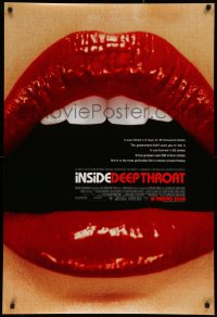 2y0756 INSIDE DEEP THROAT advance DS 1sh 2005 story behind the most profitable film in movie history!