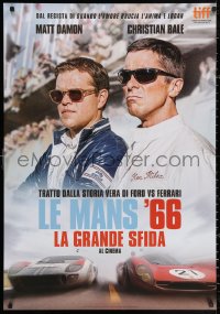 2y0097 FORD V FERRARI teaser Italian 1sh 2019 Christian Bale, Matt Damon, different, Le Mans '66!