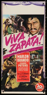 2y0108 VIVA ZAPATA Italian locandina 1952 Marlon Brando, Jean Peters, Anthony Quinn, John Steinbeck