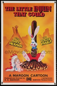 2y0797 LITTLE INJUN THAT COULD Kilian 1sh 1988 Roger Rabbit & Baby Herman, Native American art!