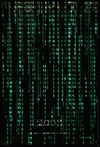 2y0821 MATRIX RELOADED holofoil teaser 1sh 2003 Keanu Reeves, free your mind in 2003!